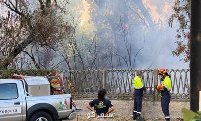 تخلیه گردشگران منطقه گرفتار آتشسوزی در ایتالیا