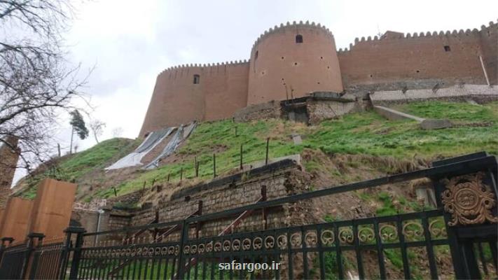 نشست زمین قلعه فلک الافلاک