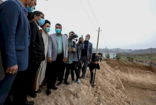 بازدید وزیر میراث فرهنگی از پروژه ساخت نخستین بیمارستان طالقان
