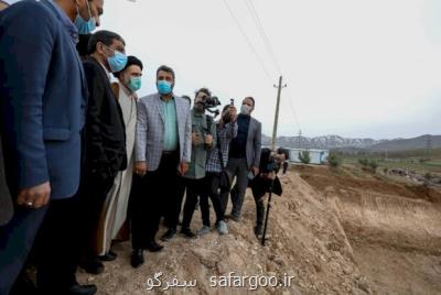 بازدید وزیر میراث فرهنگی از پروژه ساخت نخستین بیمارستان طالقان