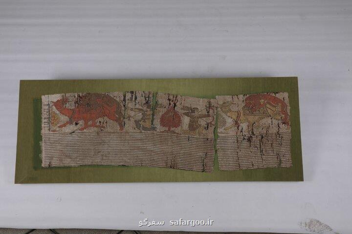 نبردی در پشت و روی یکی از پارچه های منحصر به فرد موزه ای