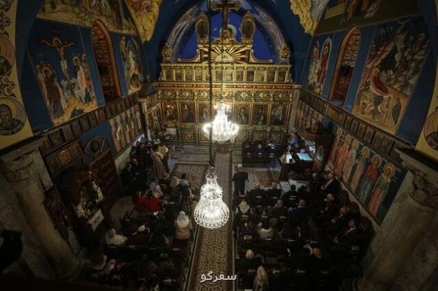 کلیسای تاریخی غزه که سرپناه بود و بمباران شد