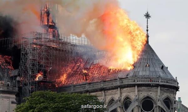 نمایش نقاشی های نجات یافته از آتش نوتردام