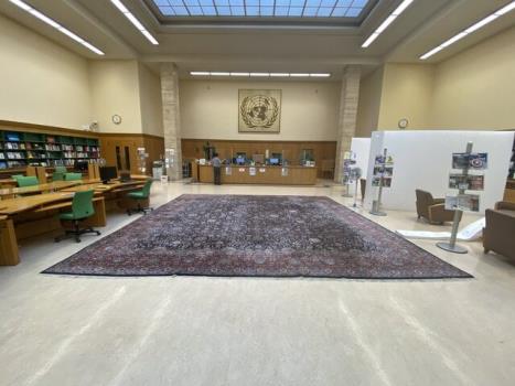 بازگشت فرش ایرانی به کتابخانه سازمان ملل در ژنو