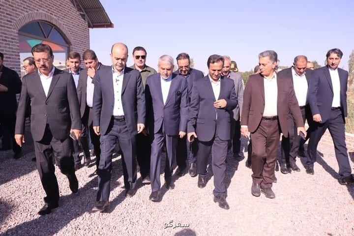 بازدید وزیر میراث فرهنگی، گردشگری و صنایع دستی از پروژه پل معلق سراب